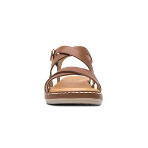 100227 TAN FLEXI CALZADO DAMA SANDALIA SANDAL