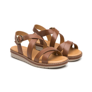 100227 TAN FLEXI CALZADO DAMA SANDALIA SANDAL