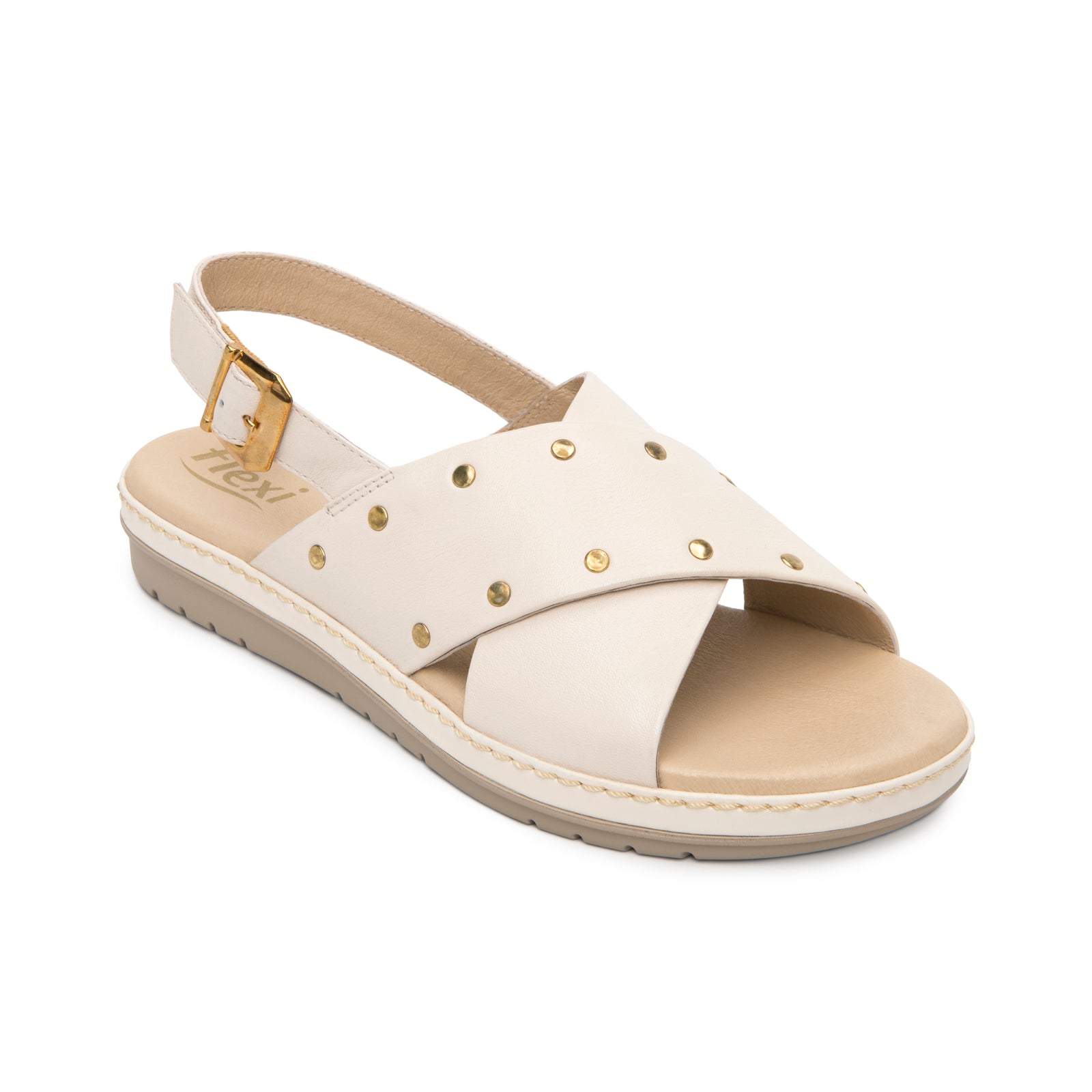 100233 CREMA FLEXI CALZADO DAMA SANDALIA SAND