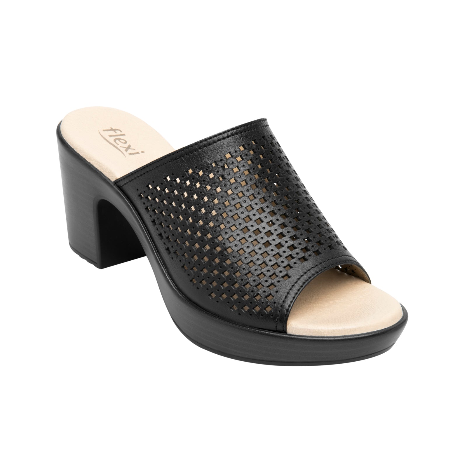 102920 NEGRO FLEXI CALZADO DAMA SANDALIA SAND