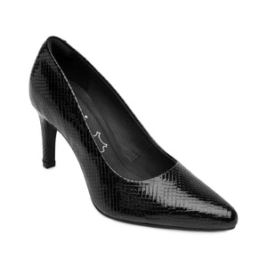 104501 ESCAMA NEGRO FLEXI CALZADO DAMA ZAPATI