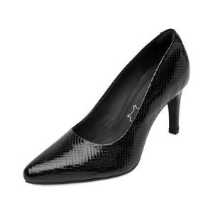 104501 ESCAMA NEGRO FLEXI CALZADO DAMA ZAPATI