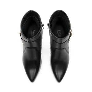 104522 NEGRO FLEXI CALZADO DAMA BOTÍN SEMIVES
