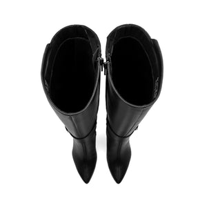 104523 NEGRO FLEXI CALZADO DAMA BOTA SEMIVEST