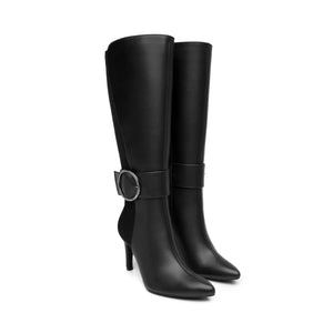 104523 NEGRO FLEXI CALZADO DAMA BOTA SEMIVEST