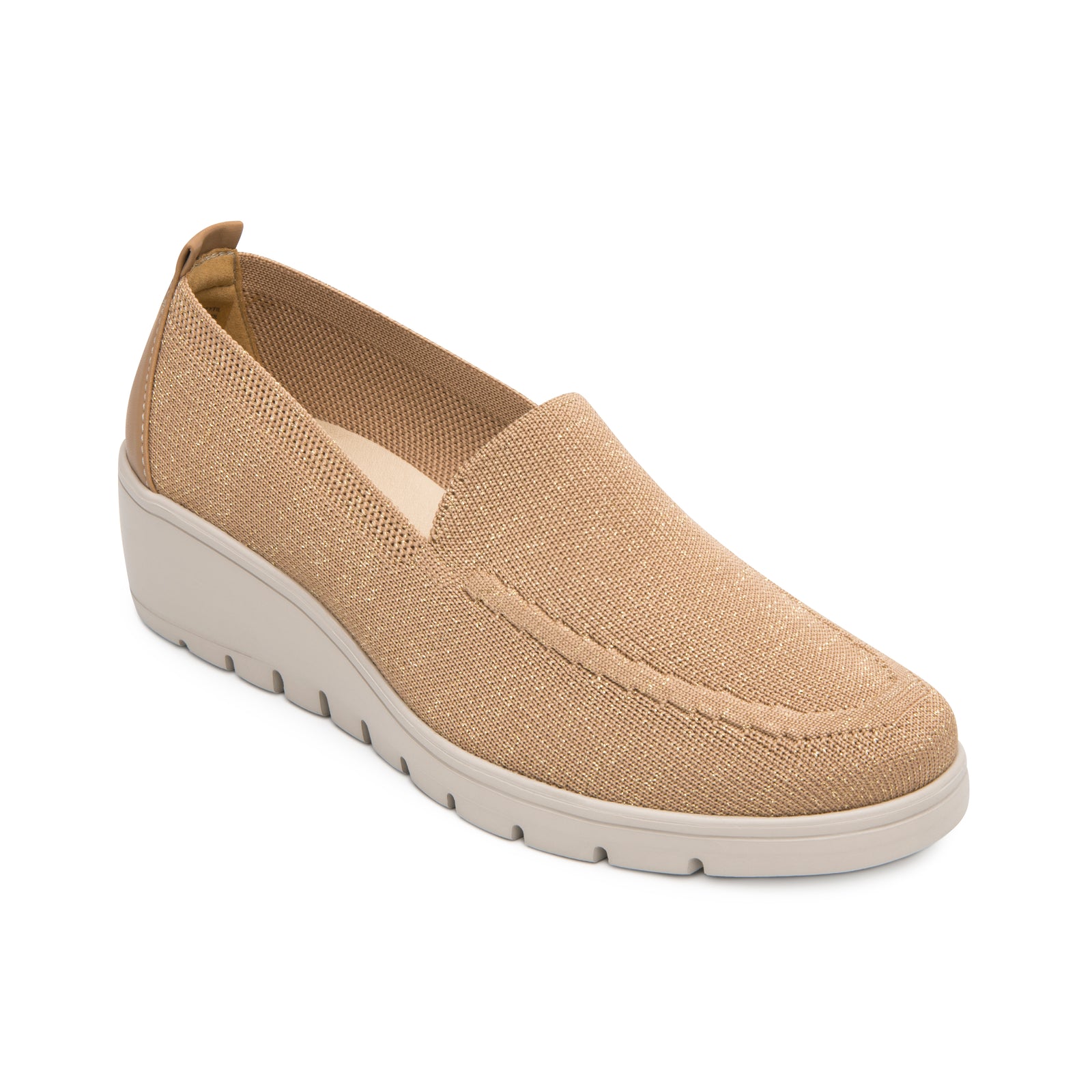 104824 BEIGE FLEXI CALZADO DAMA CHOCLO CASUAL