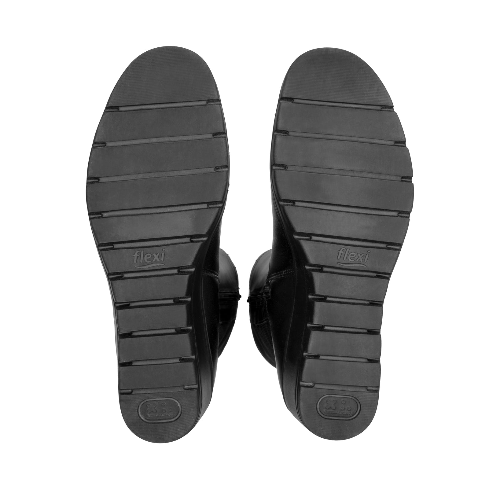 104829 NEGRO FLEXI CALZADO DAMA BOTA ALTA CAS