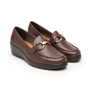 104830 CAFÉ FLEXI CALZADO DAMA CHOCLO CASUAL