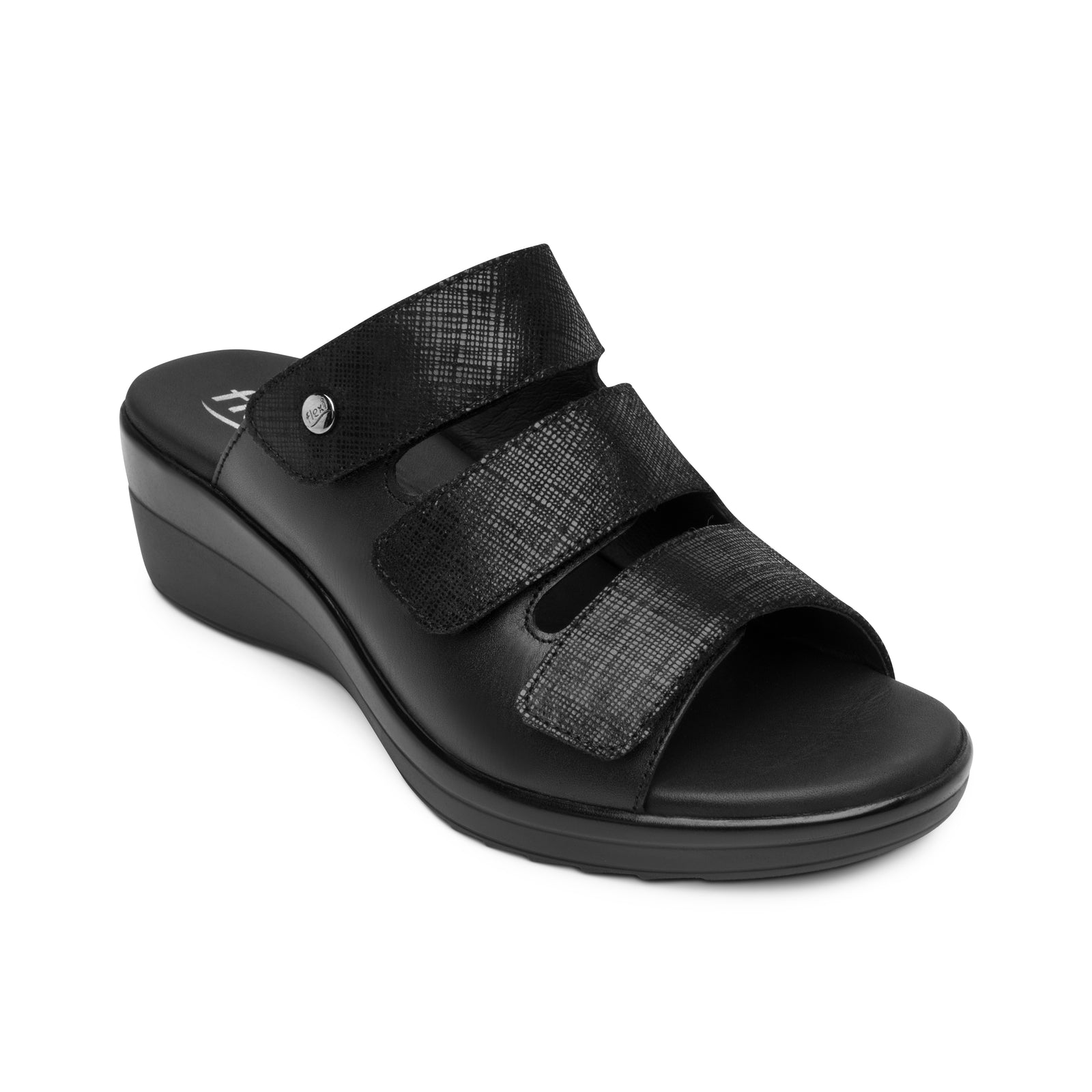 116022 NEGRO FLEXI CALZADO DAMA SANDALIA SAND