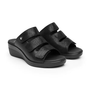 116022 NEGRO FLEXI CALZADO DAMA SANDALIA SAND