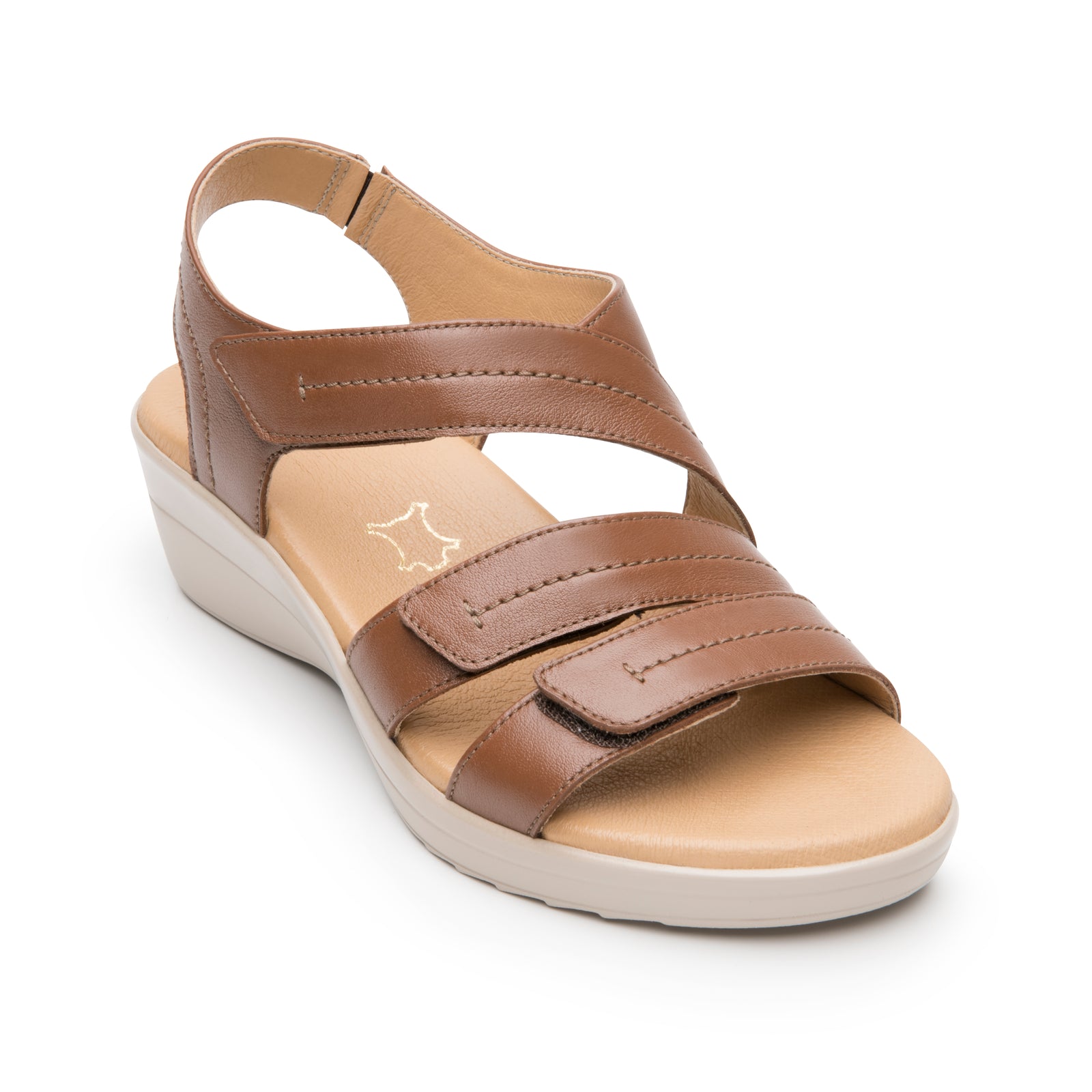 116026 TAN FLEXI CALZADO DAMA SANDALIA SANDAL