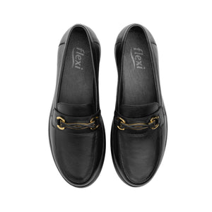 126706 NEGRO FLEXI CALZADO DAMA CHOCLO CASUAL