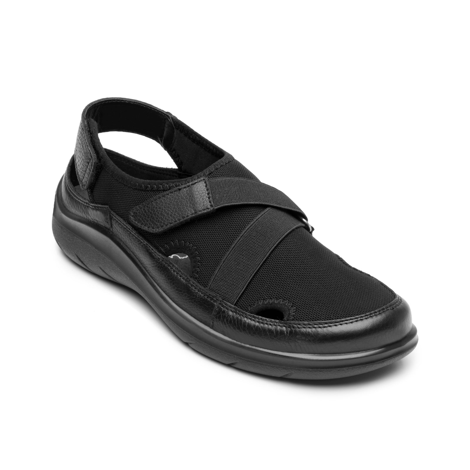 128709 NEGRO FLEXI CALZADO DAMA CHOCLO CASUAL