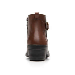 130008 DARK TAN FLEXI CALZADO DAMA BOTÍN CASU