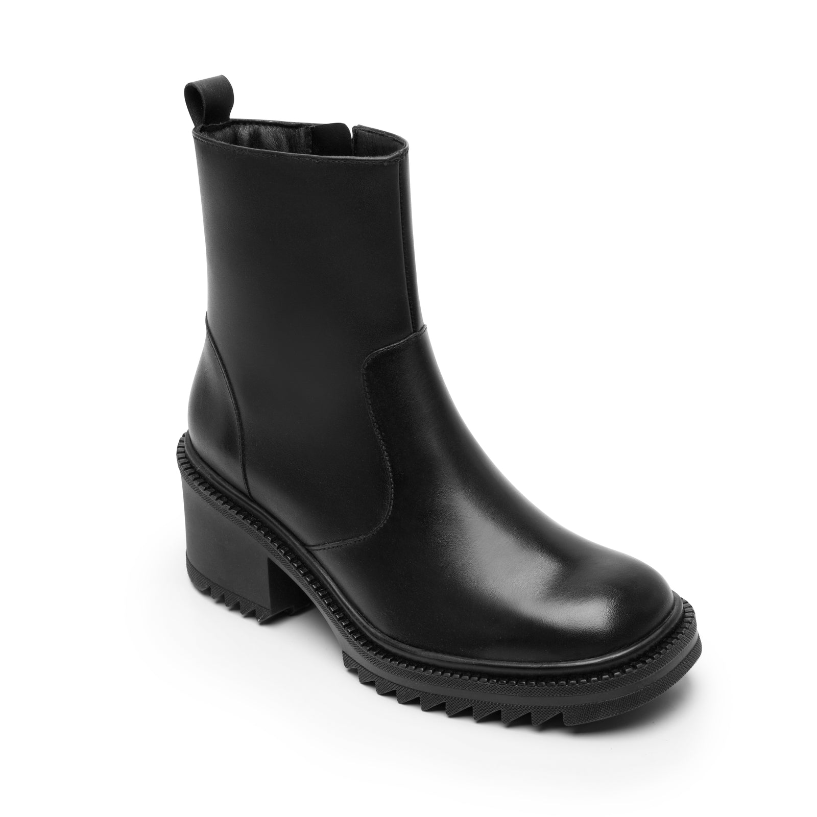 130102 NEGRO FLEXI CALZADO DAMA BOTÍN CASUAL