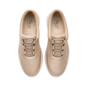 130208 DORADO FLEXI CALZADO DAMA CHOCLO CASUA