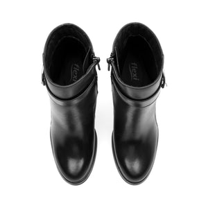 130606 NEGRO FLEXI CALZADO DAMA BOTÍN SEMIVES