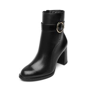 130606 NEGRO FLEXI CALZADO DAMA BOTÍN SEMIVES