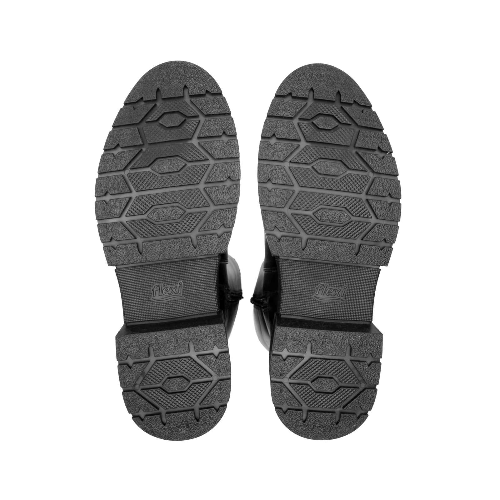 131910 NEGRO FLEXI CALZADO DAMA BOTA ALTA CAS