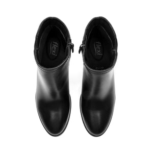 133906 NEGRO FLEXI CALZADO DAMA BOTÍN SEMIVES