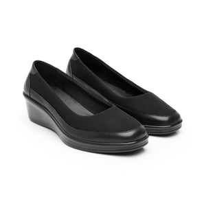 136702 NEGRO FLEXI CALZADO DAMA CHOCLO SEMIVE