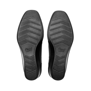 136704 NEGRO FLEXI CALZADO DAMA BALERINA SEMI