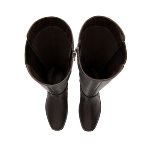 136706 CAFE FLEXI CALZADO DAMA BOTA SEMIVESTI