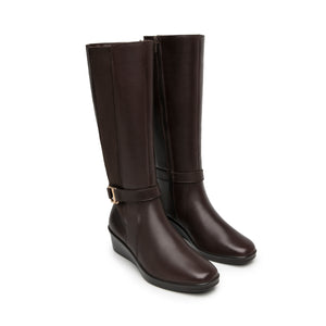 136706 CAFE FLEXI CALZADO DAMA BOTA SEMIVESTI