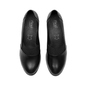 137301 NEGRO FLEXI CALZADO DAMA CHOCLO SEMIVE