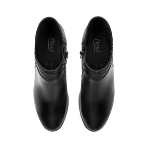 137305 NEGRO FLEXI CALZADO DAMA BOTÍN SEMIVES