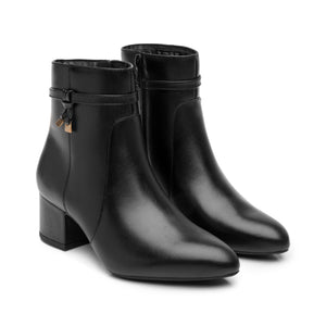 137504 NEGRO FLEXI CALZADO DAMA BOTÍN SEMIVES