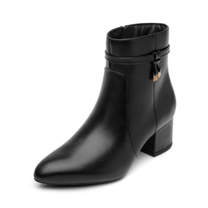 137504 NEGRO FLEXI CALZADO DAMA BOTÍN SEMIVES