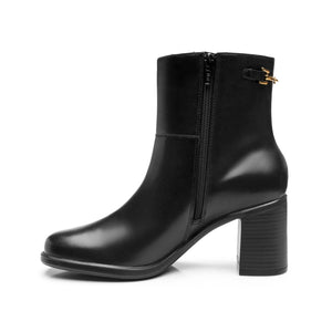 137606 NEGRO FLEXI CALZADO DAMA BOTÍN SEMIVES