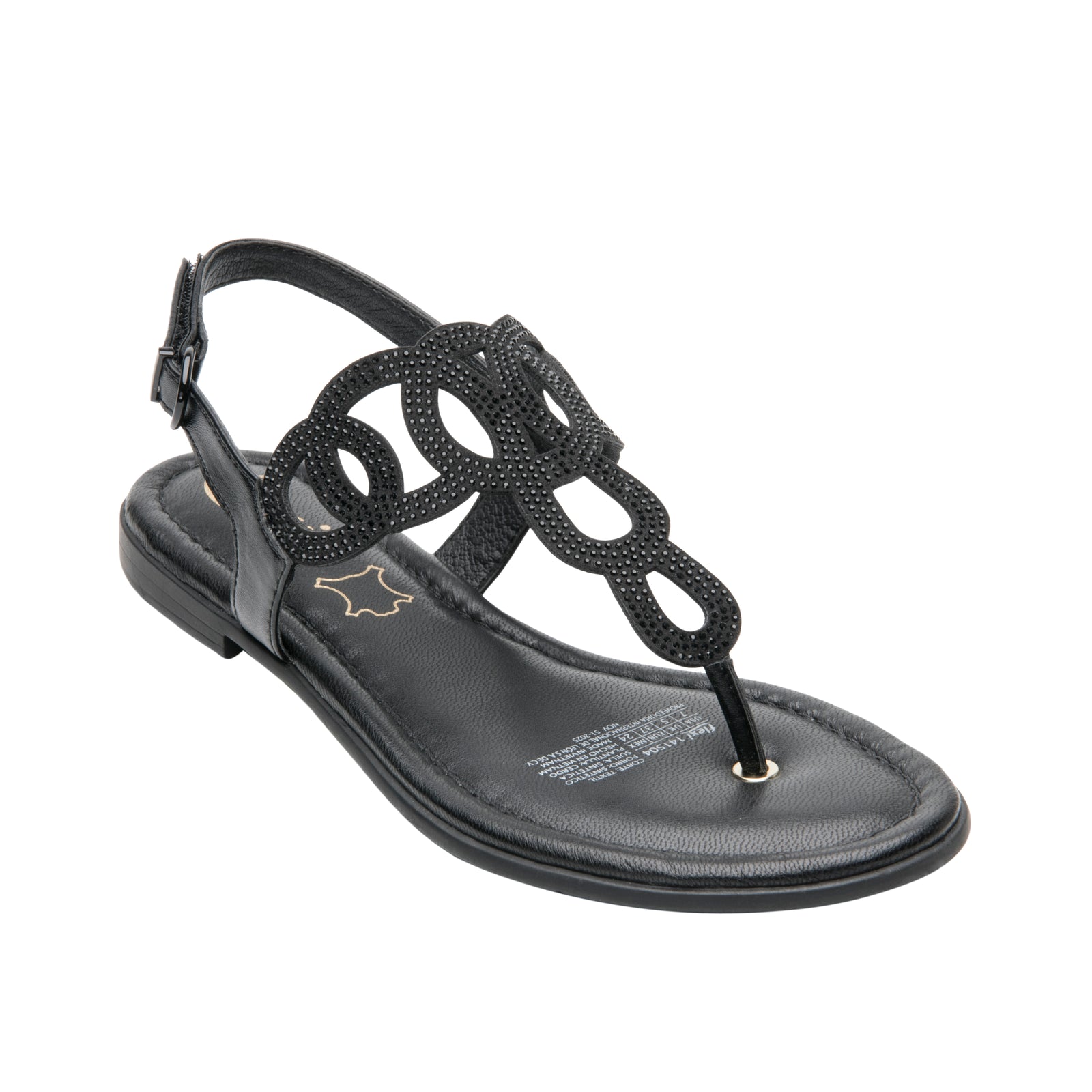 141504 NEGRO FLEXI CALZADO DAMA SANDALIA SAND
