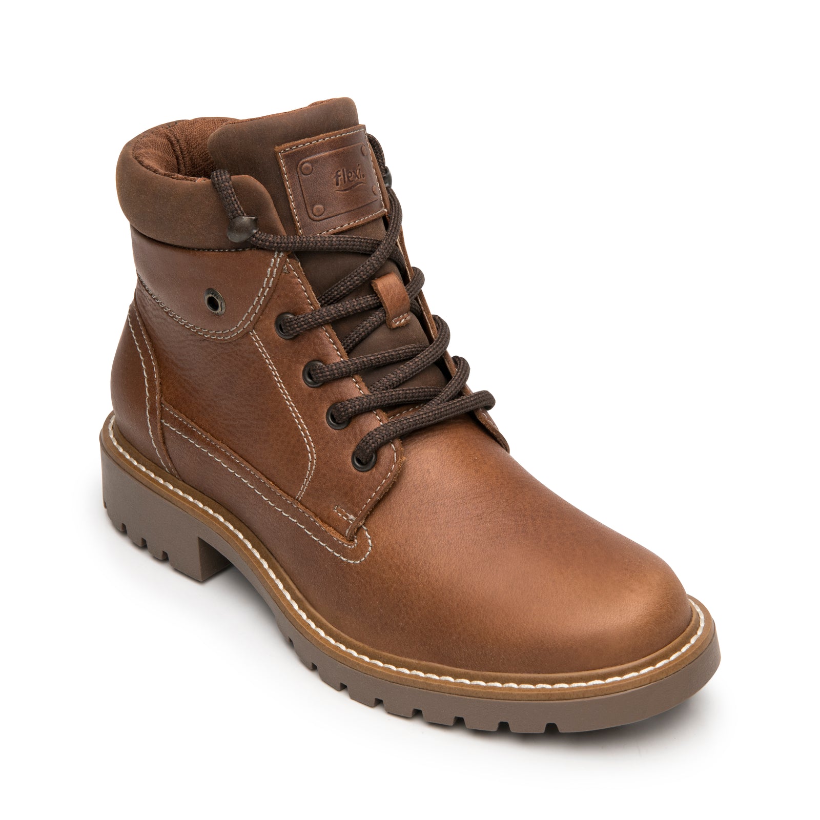 37824 TAN FLEXI CALZADO DAMA BOTÍN CASUAL 378