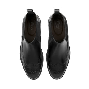 400118 NEGRO FLEXI CALZADO CABALLERO BOTÍN SE