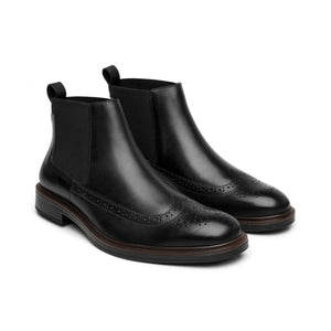 400118 NEGRO FLEXI CALZADO CABALLERO BOTÍN SE