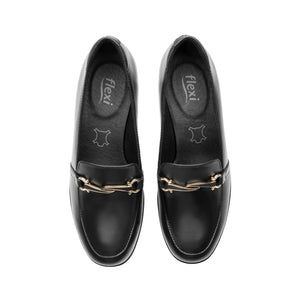 45233 NEGRO FLEXI CALZADO DAMA CHOCLO SEMIVES