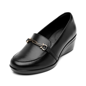 45233 NEGRO FLEXI CALZADO DAMA CHOCLO SEMIVES