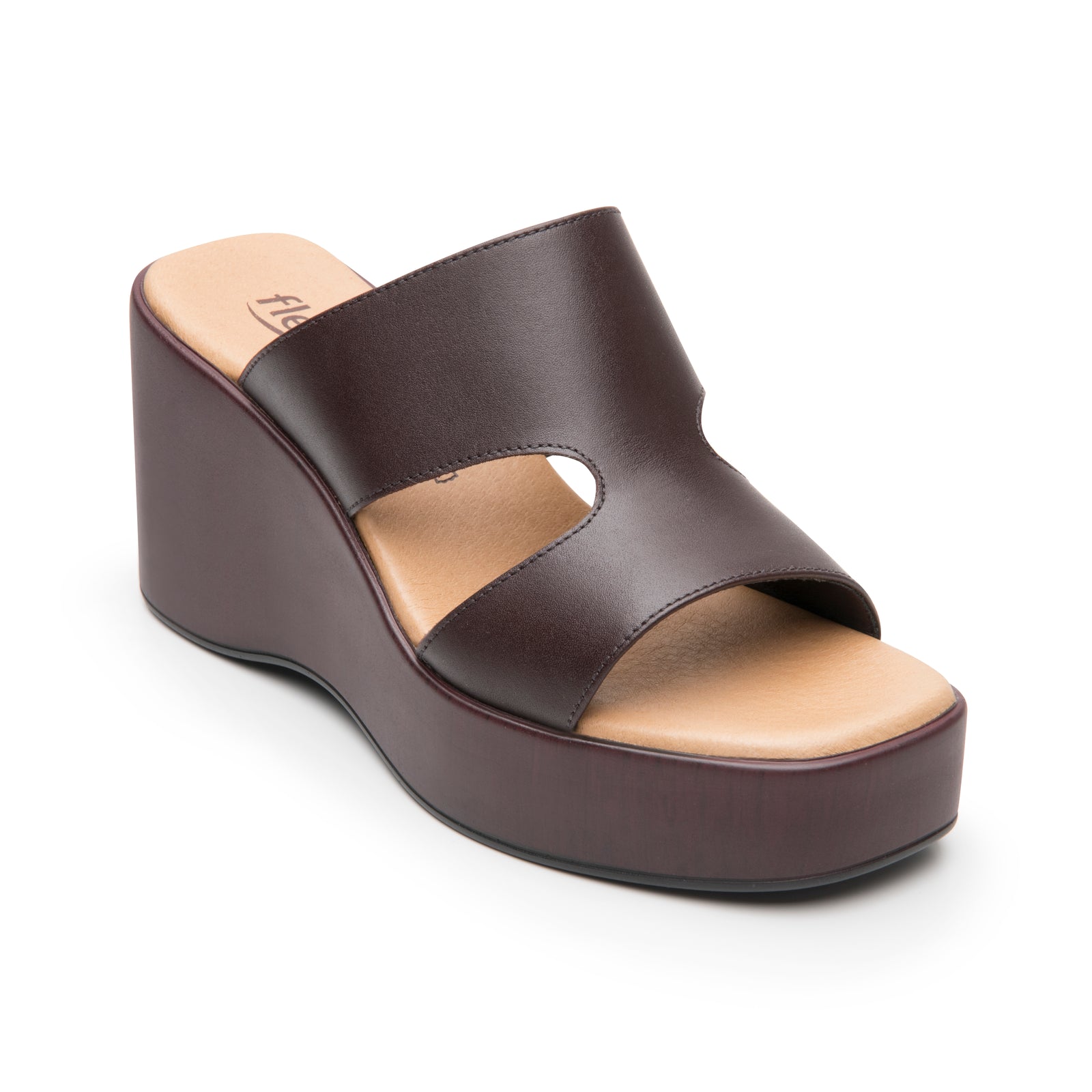 139203 MADERA FLEXI CALZADO DAMA SANDALIA CUÑ